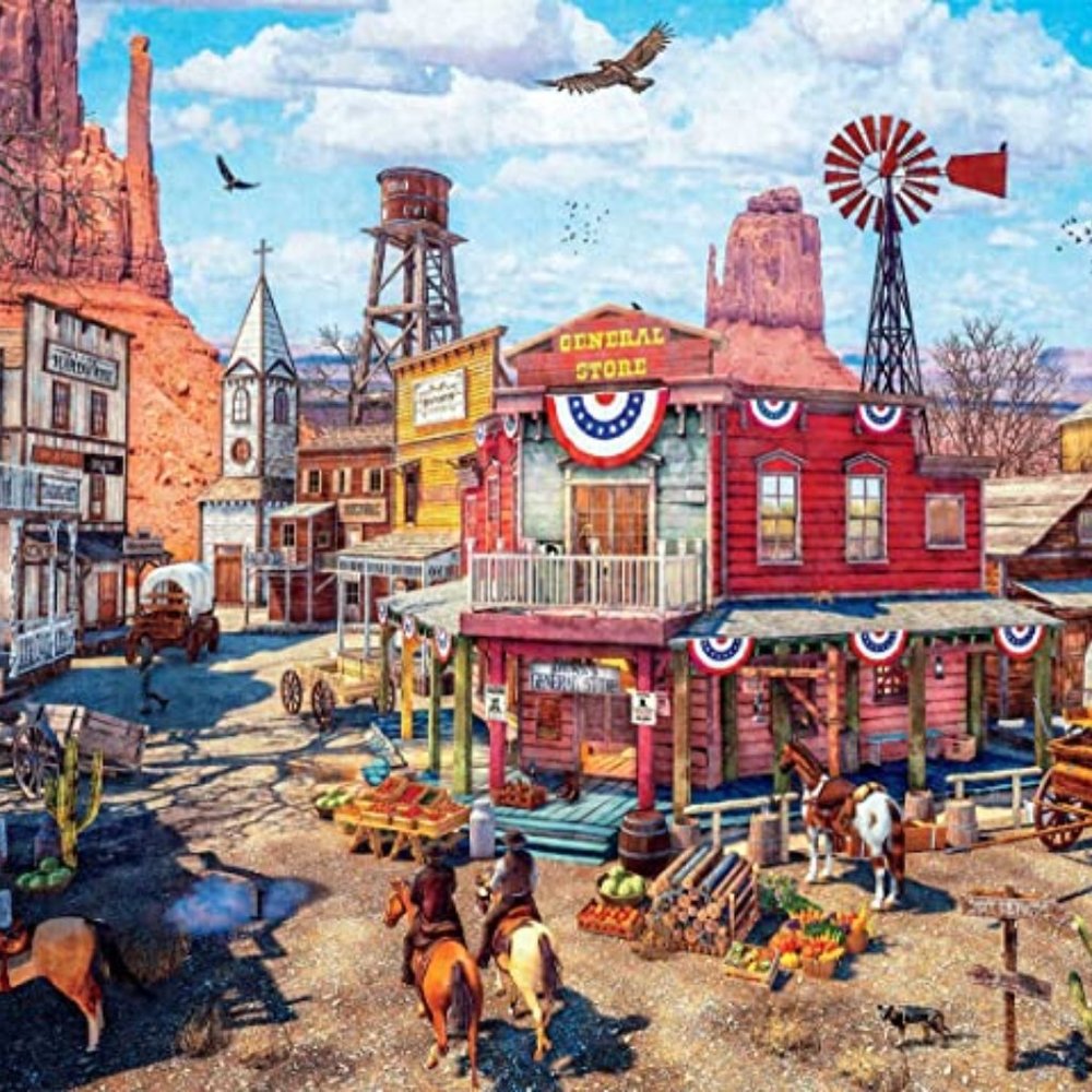 Old Western Town 500 piece Jigsaw Puzzle